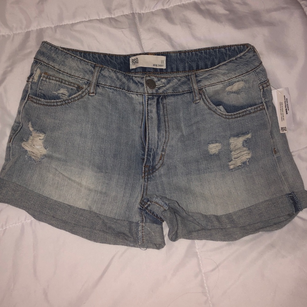 Mom denim shorts